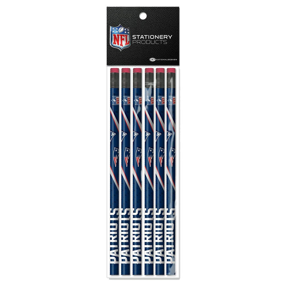 New England Patriots 6 Pack Pencils
