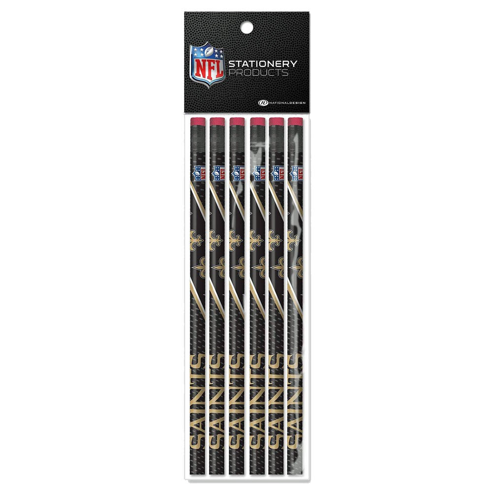 New Orleans Saints 6 Pack Pencils