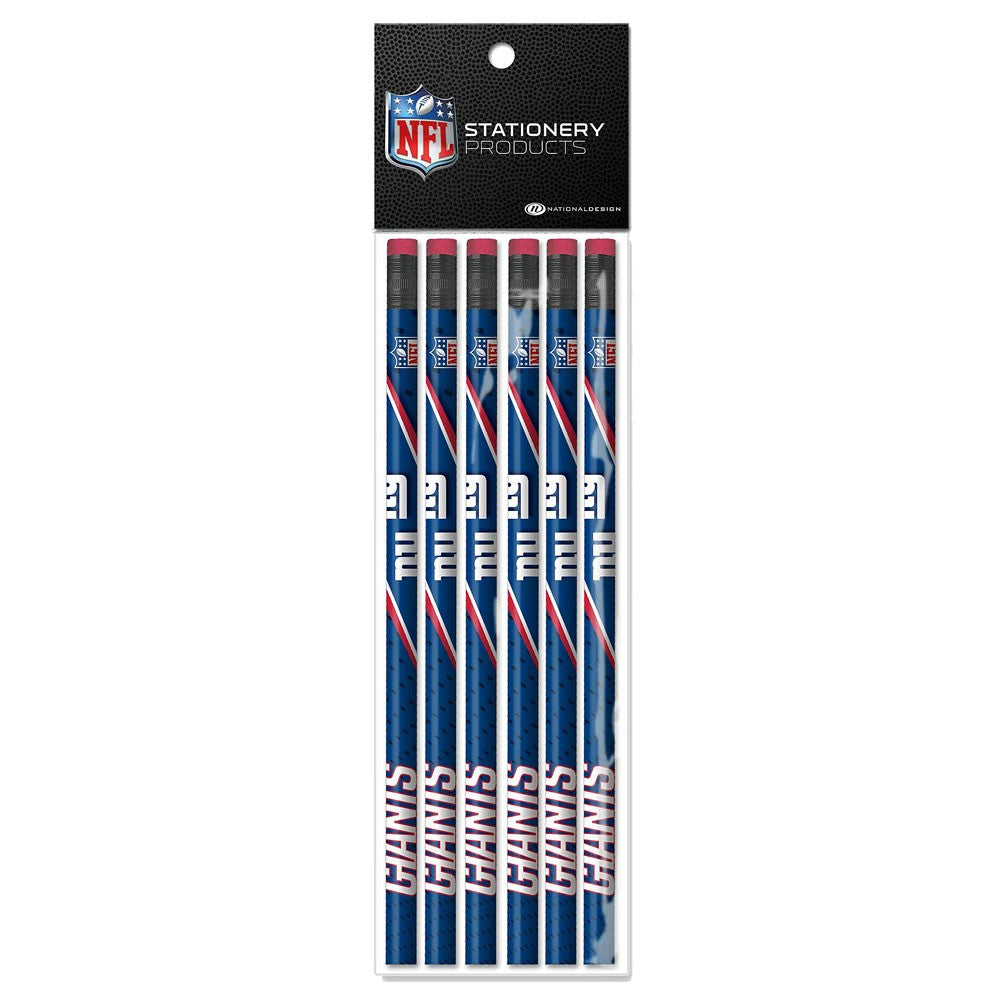 New York Giants 6 Pack Pencils