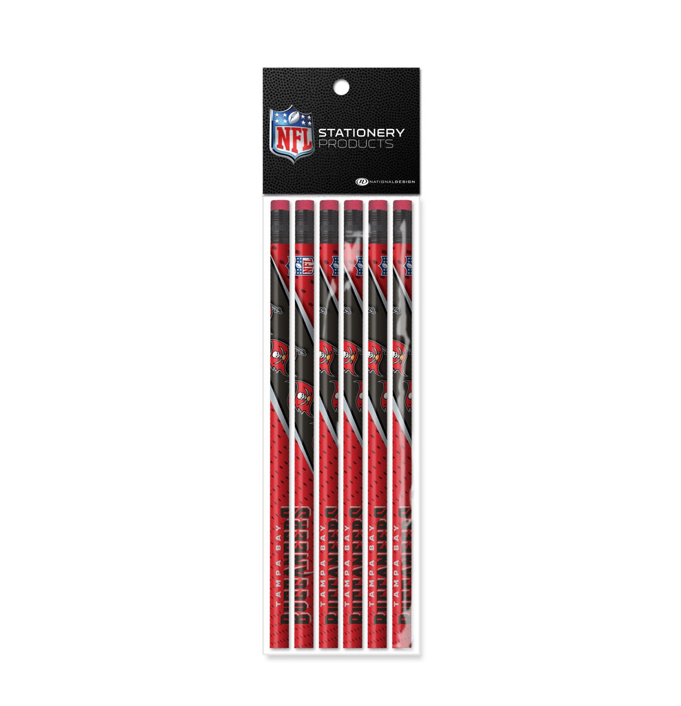 Tampa Bay Buccaneers 6 Pack Pencils