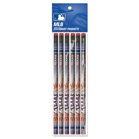 Texas Rangers 6 Pack Pencils
