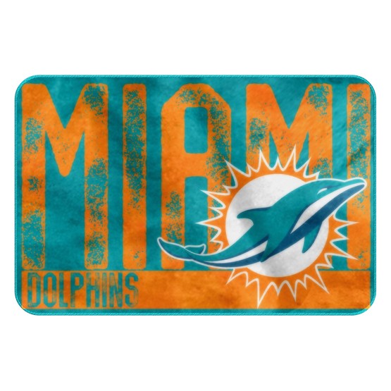 Miami Dolphins 20" x 30" Worn Out Printed Foam Mat