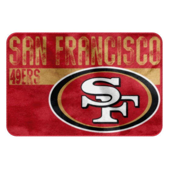 San Francisco 49ers 20" x 30" Worn Out Printed Foam Mat