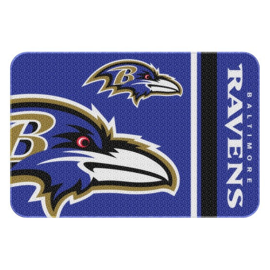 Baltimore Ravens 20" x 30" Rounded Edge Bath Rug