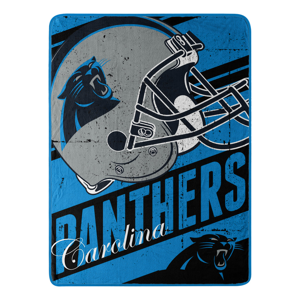 Carolina Panthers 46" x 60" Deep Slant Micro Raschel Throw Blanket