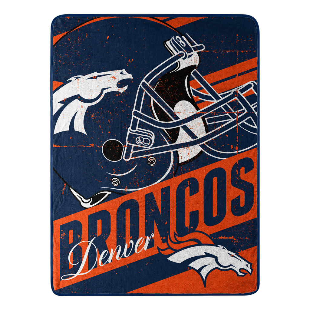Denver Broncos 46" x 60" Deep Slant Micro Raschel Throw Blanket