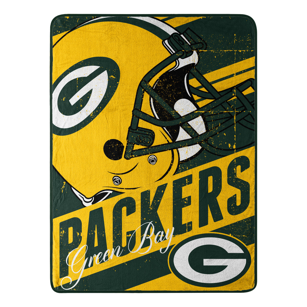 Green Bay Packers 46" x 60" Deep Slant Micro Raschel Throw Blanket