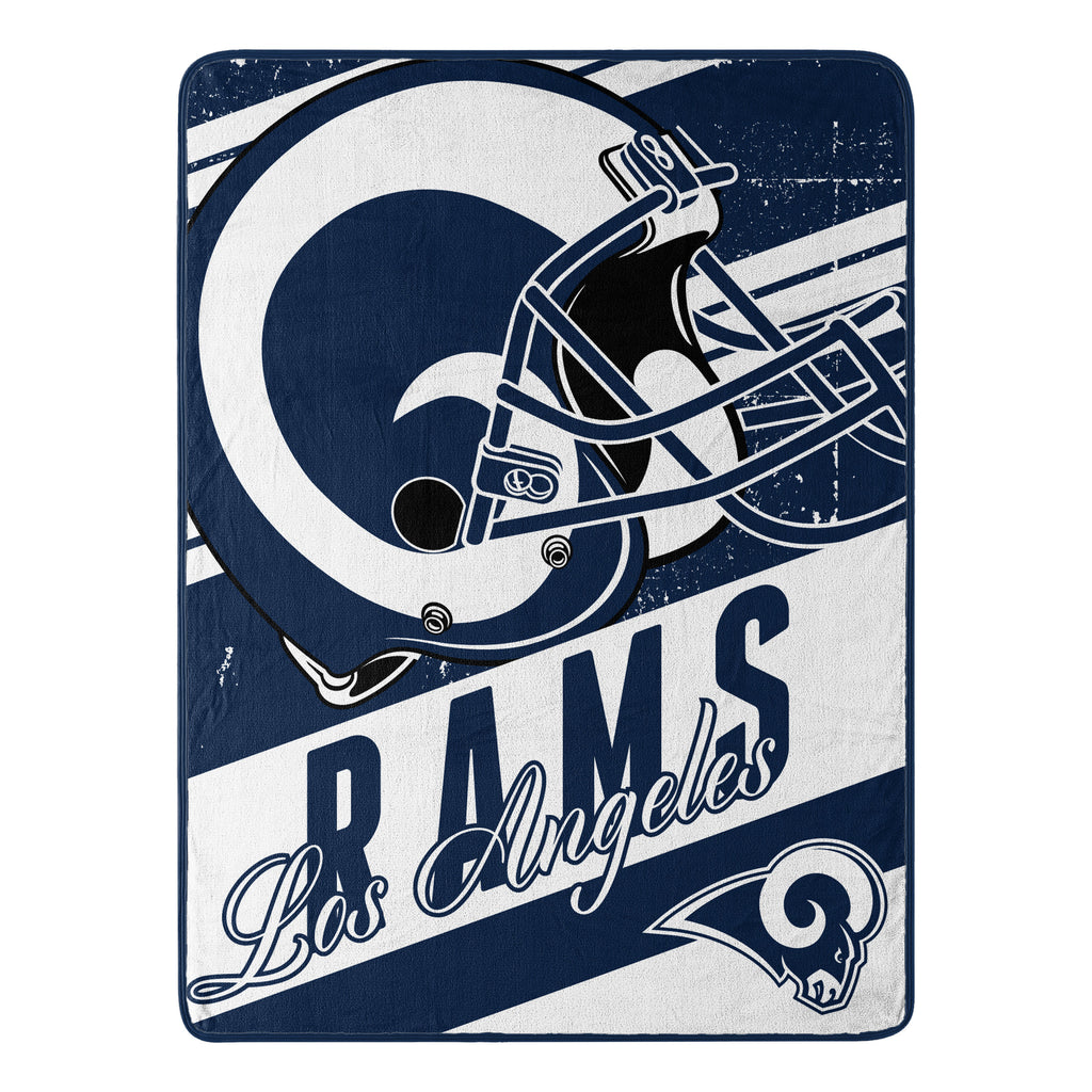 Los Angeles Rams 46" x 60" Deep Slant Micro Raschel Throw Blanket