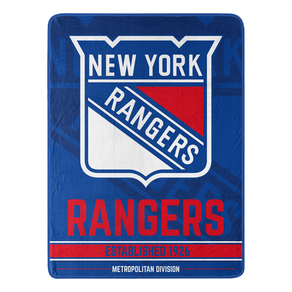 New York Rangers 46" x 60" Break Away Micro Raschel Throw Blanket