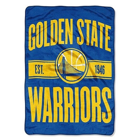 Golden State Warriors 46" x 60" Clear Out Micro Raschel Throw Blanket
