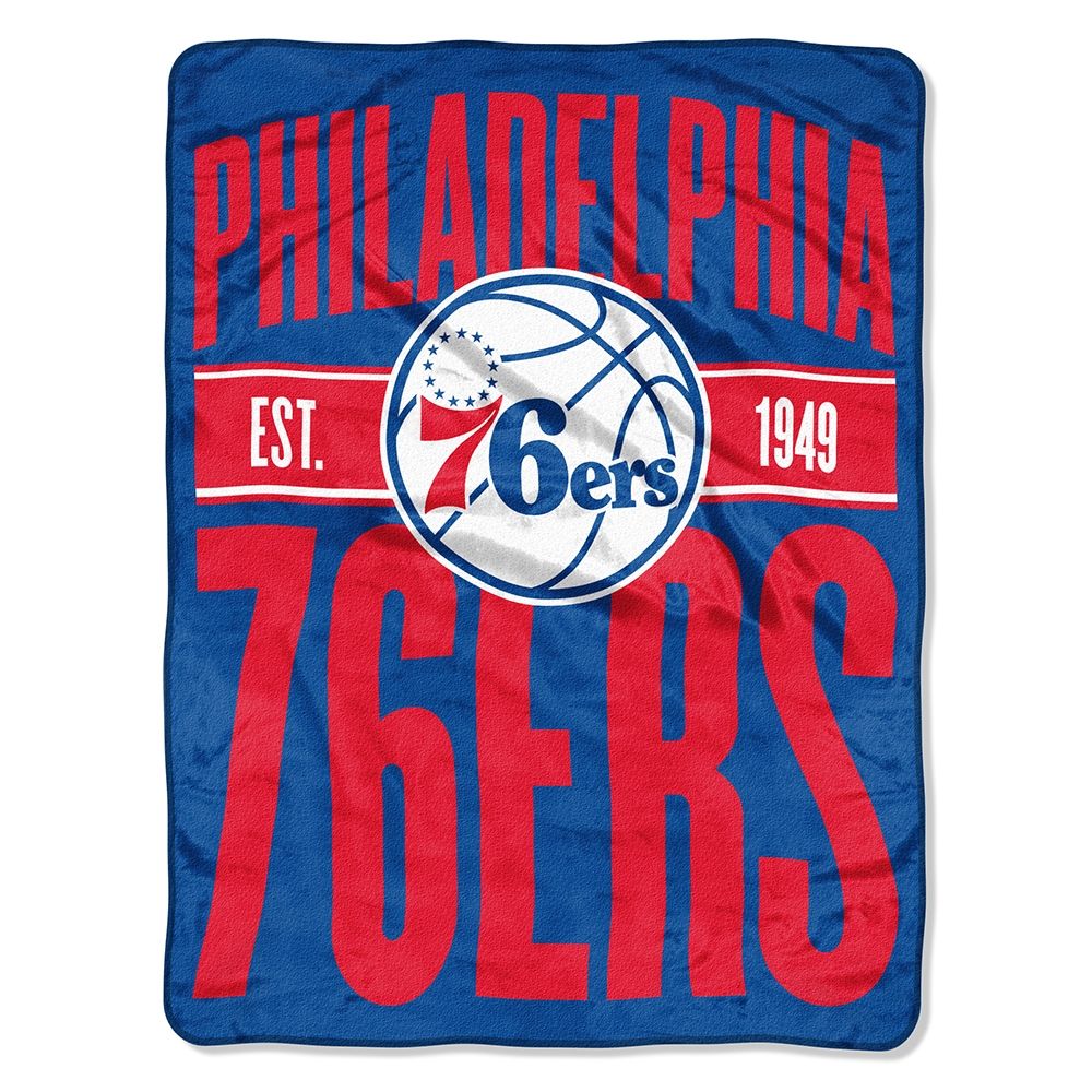 Philadelphia 76ers 46" x 60" Clear Out Micro Raschel Throw Blanket