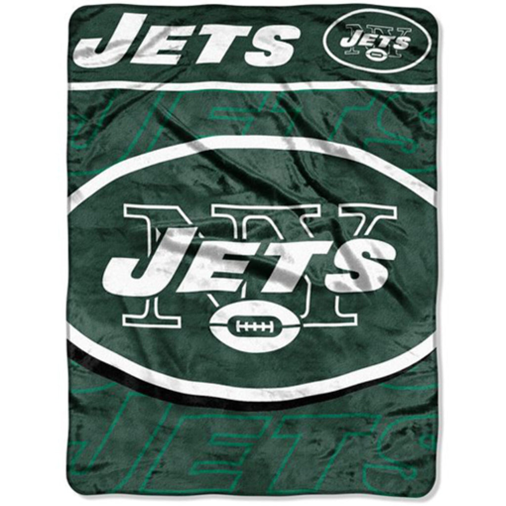 New York Jets 46" x 60" Living Large Micro Raschel Throw Blanket