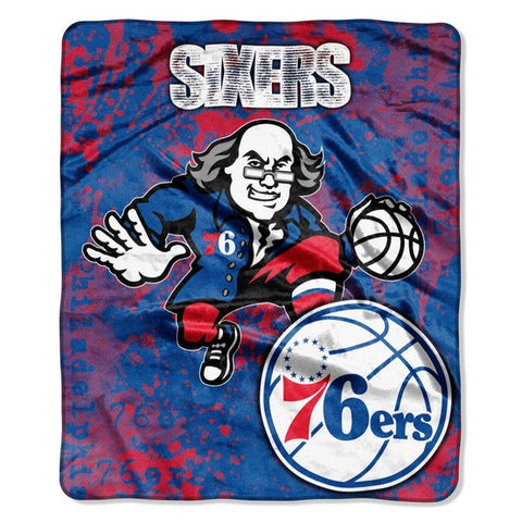 Philadelphia 76ers 50" x 60" Dropdown Royal Plush