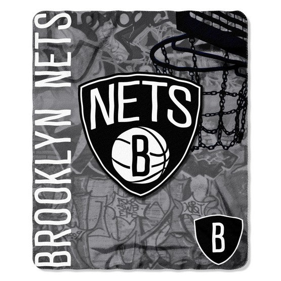 Brooklyn Nets 50" x 60" Hard Knocks Fleece Throw