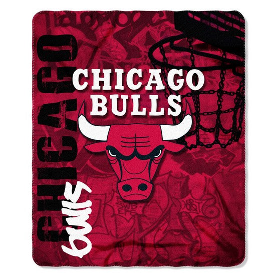 Chicago Bulls 50" x 60" Hard Knocks Fleece Throw
