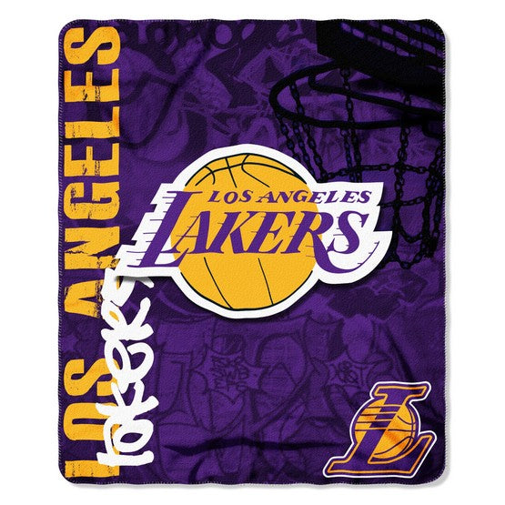 Los Angeles Lakers 50" x 60" Hard Knocks Fleece Throw