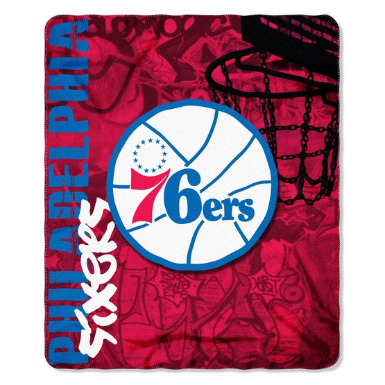 Philadelphia 76ers 50" x 60" Hard Knocks Fleece Throw