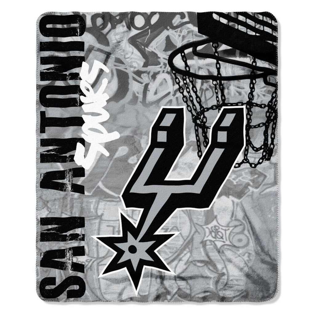 San Antonio Spurs 50" x 60" Hard Knocks Fleece Throw
