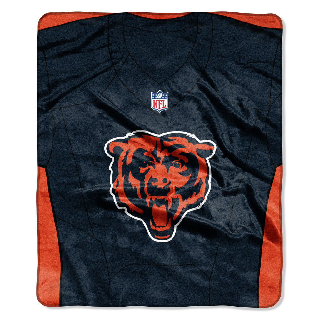 Chicago Bears 50" x 60" Jersey Royal Plush Throw Blanket