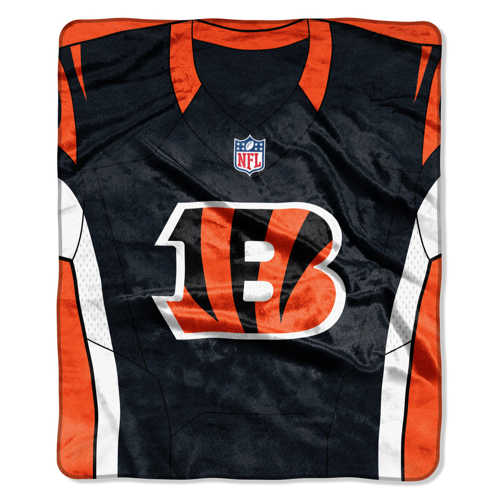 Cincinnati Bengals 50" x 60" Jersey Royal Plush Throw Blanket