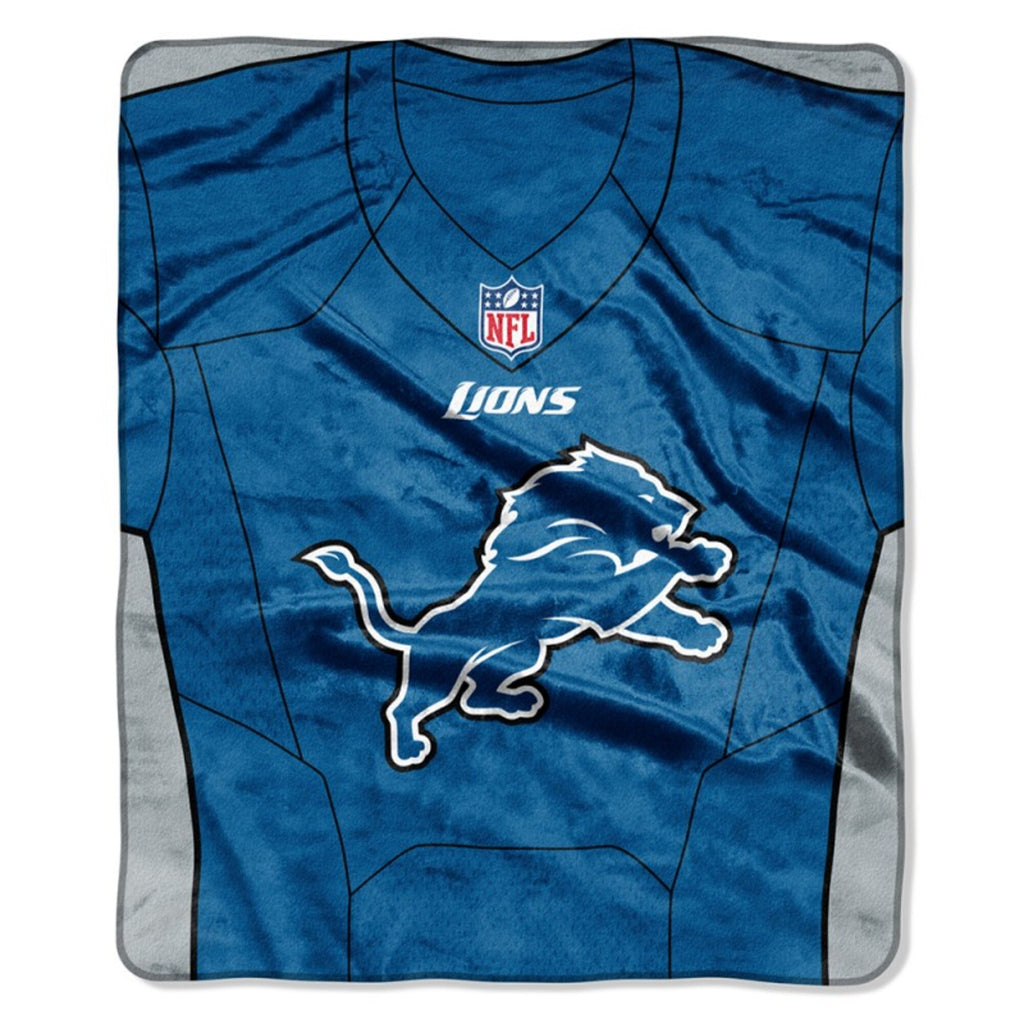 Detroit Lions 50" x 60" Jersey Royal Plush Throw Blanket