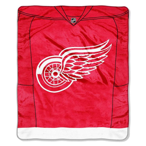 Detroit Red Wings 50" x 60" Jersey Royal Plush Throw Blanket