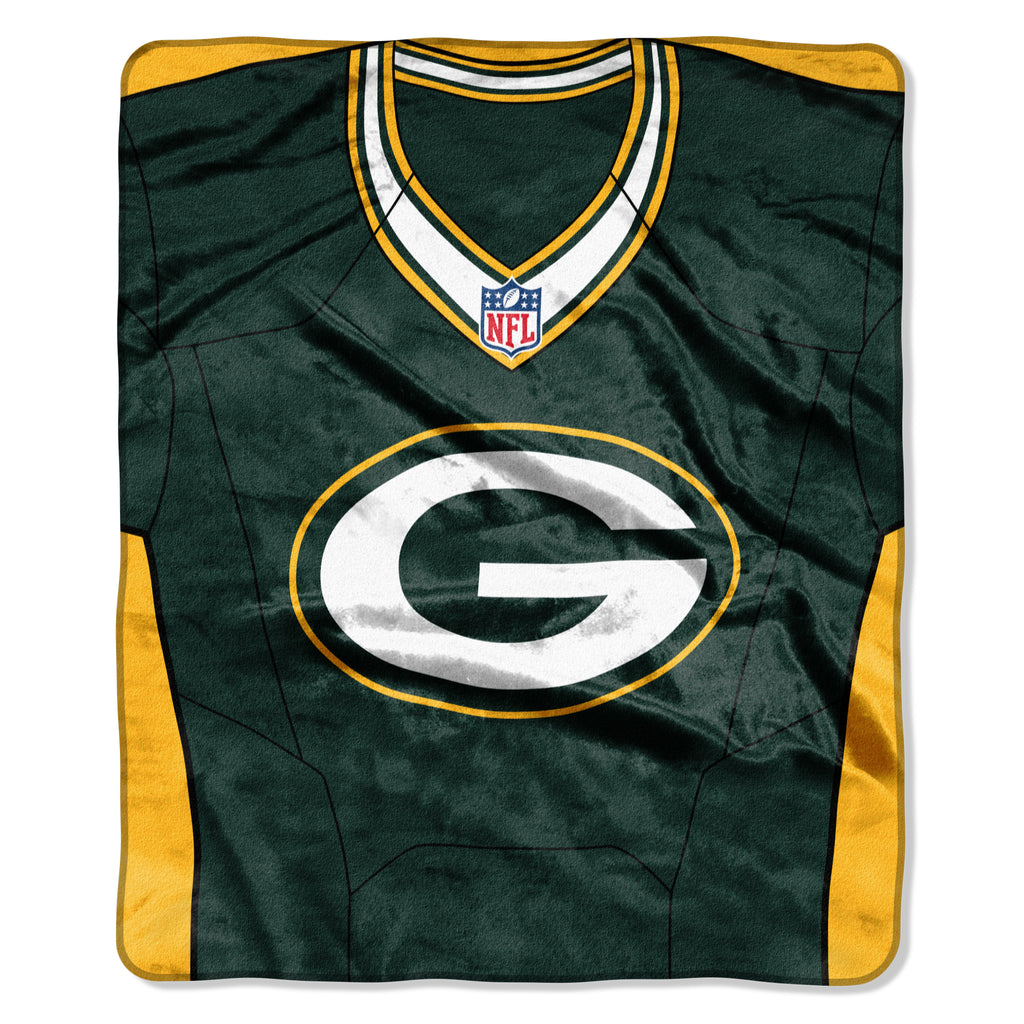 Green Bay Packers 50" x 60" Jersey Royal Plush Throw Blanket