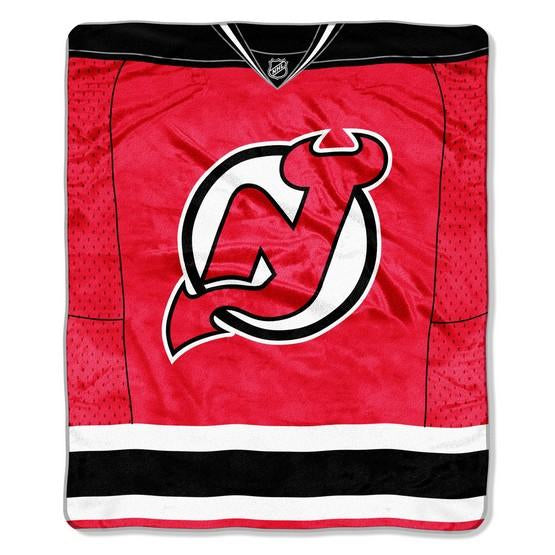 New Jersey Devils 50" x 60" Jersey Royal Plush Throw Blanket