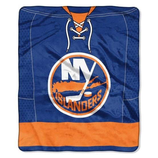 New York Islanders 50" x 60" Jersey Royal Plush Throw Blanket