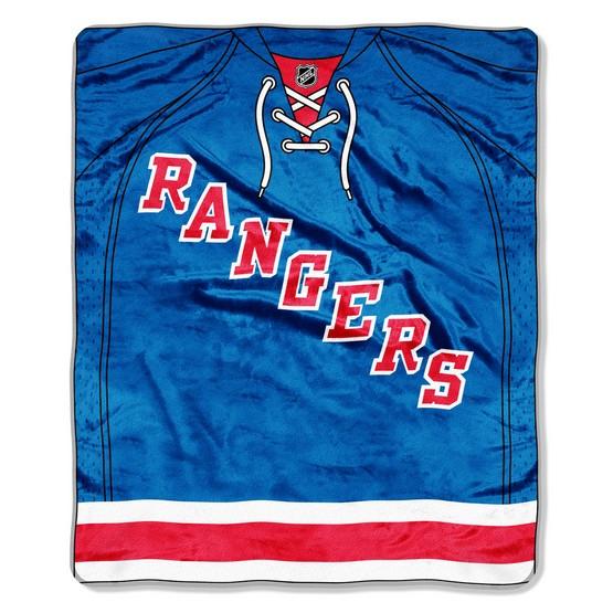 New York Rangers 50" x 60" Jersey Royal Plush Throw Blanket