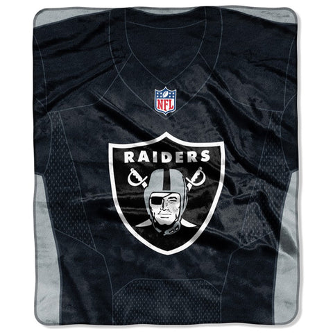 Las Vegas Raiders 50" x 60" Jersey Royal Plush Throw Blanket