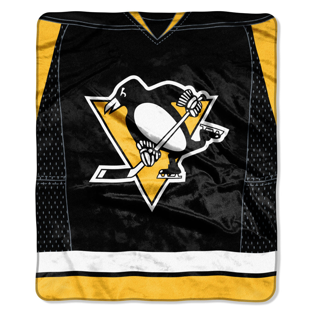 Pittsburgh Penguins 50" x 60" Jersey Royal Plush Throw Blanket