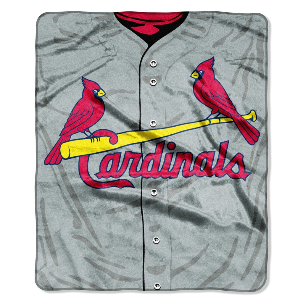 St Louis Cardinals 50" x 60" Jersey Royal Plush Throw Blanket