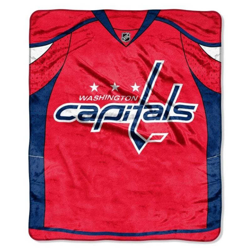 Washington Capitals 50" x 60" Jersey Royal Plush Throw Blanket