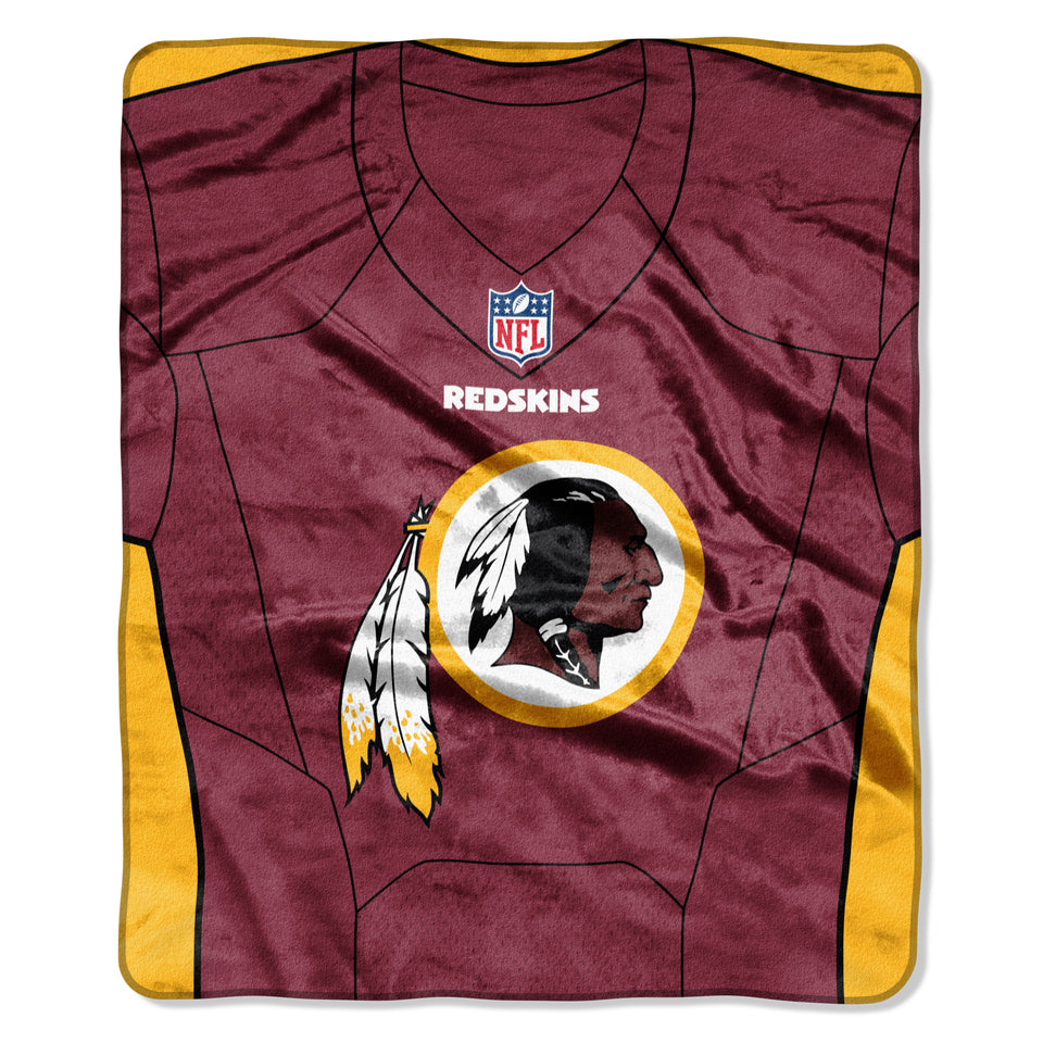 Washington Redskins 50" x 60" Jersey Royal Plush Throw Blanket