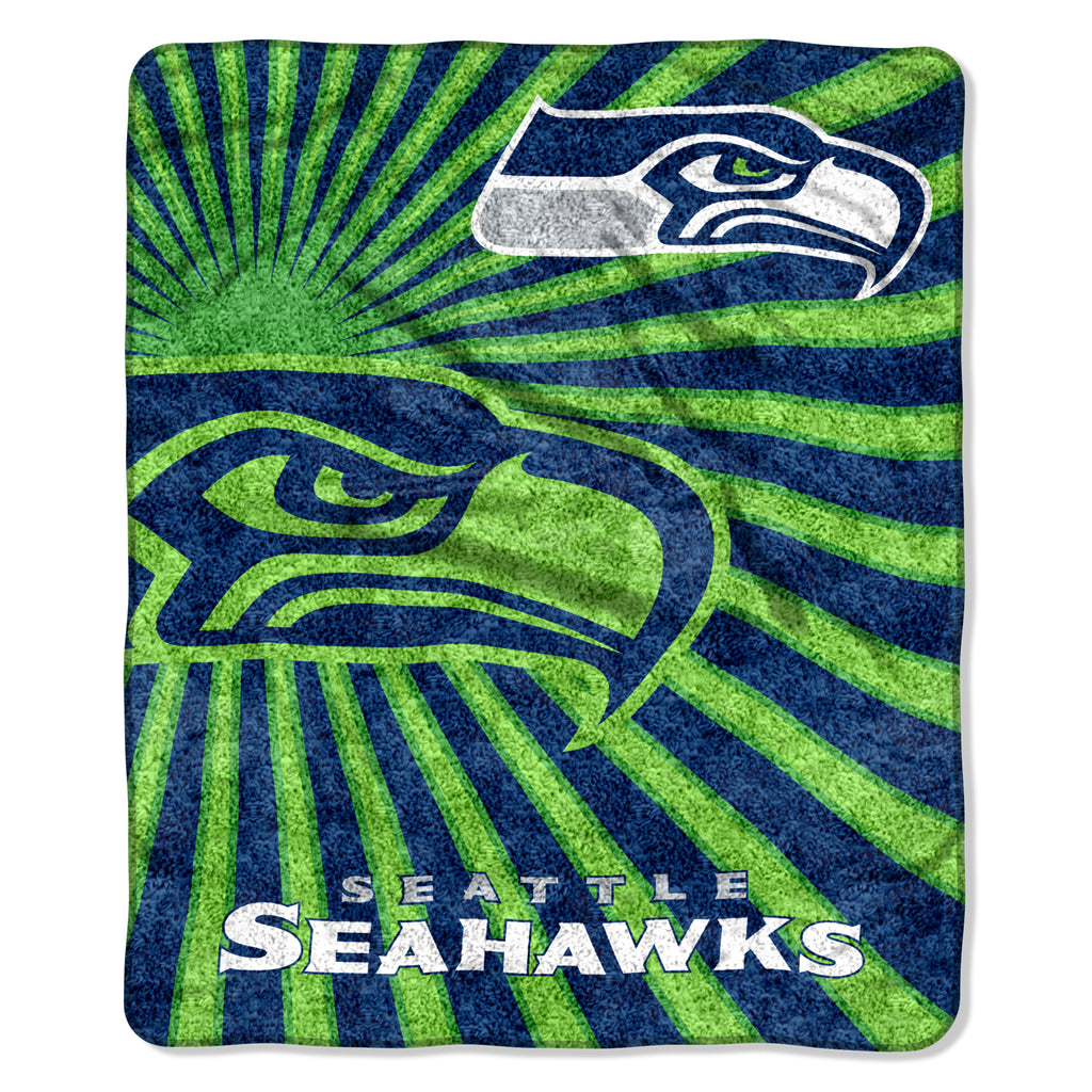 Seattle Seahawks 50" x 60" Strobe Sherpa Throw Blanket