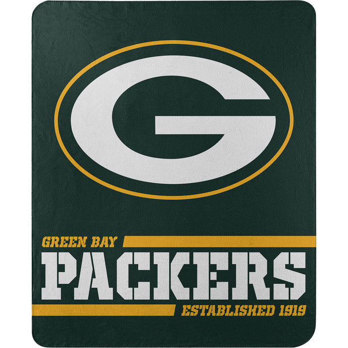 Green Bay Packers 50" x 60" Split Wide Fleece Throw Blanket