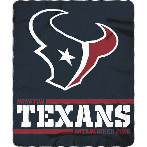 Houston Texans 50" x 60" Split Wide Fleece Throw Blanket