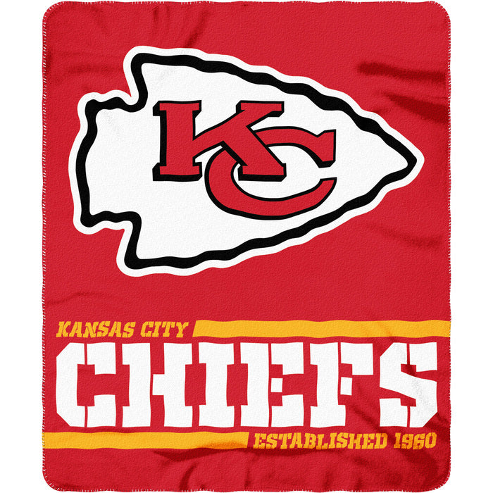 Kansas City Chiefs 50" x 60" Split Wide Fleece Throw Blanket