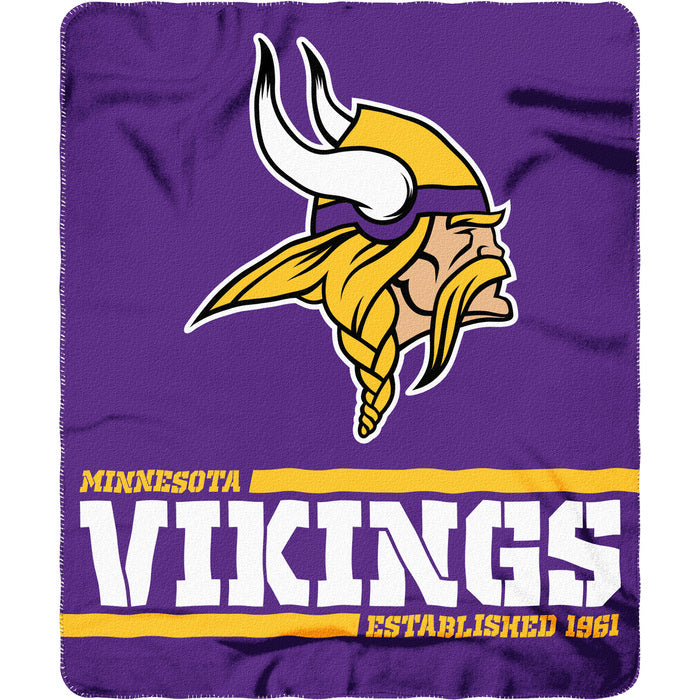 Minnesota Vikings 50" x 60" Split Wide Fleece Throw Blanket