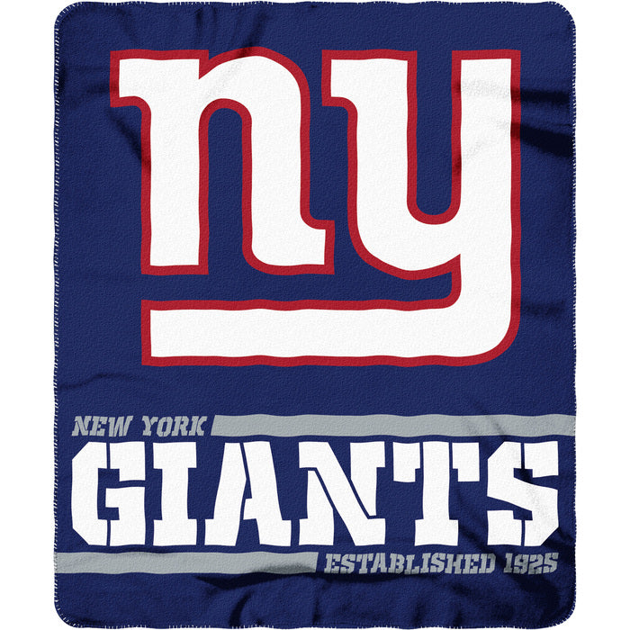 New York Giants 50" x 60" Split Wide Fleece Throw Blanket