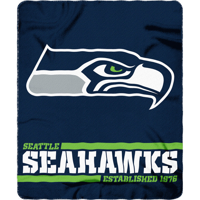 Seattle Seahawks 50" x 60" Split Wide Fleece Throw Blanket