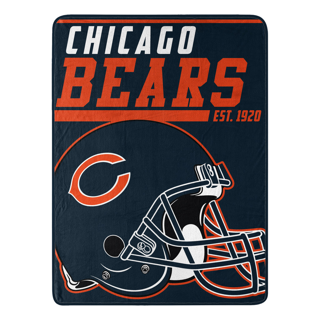 Chicago Bears 50" x 60" 40-Yard Dash Micro Raschel Throw Blanket