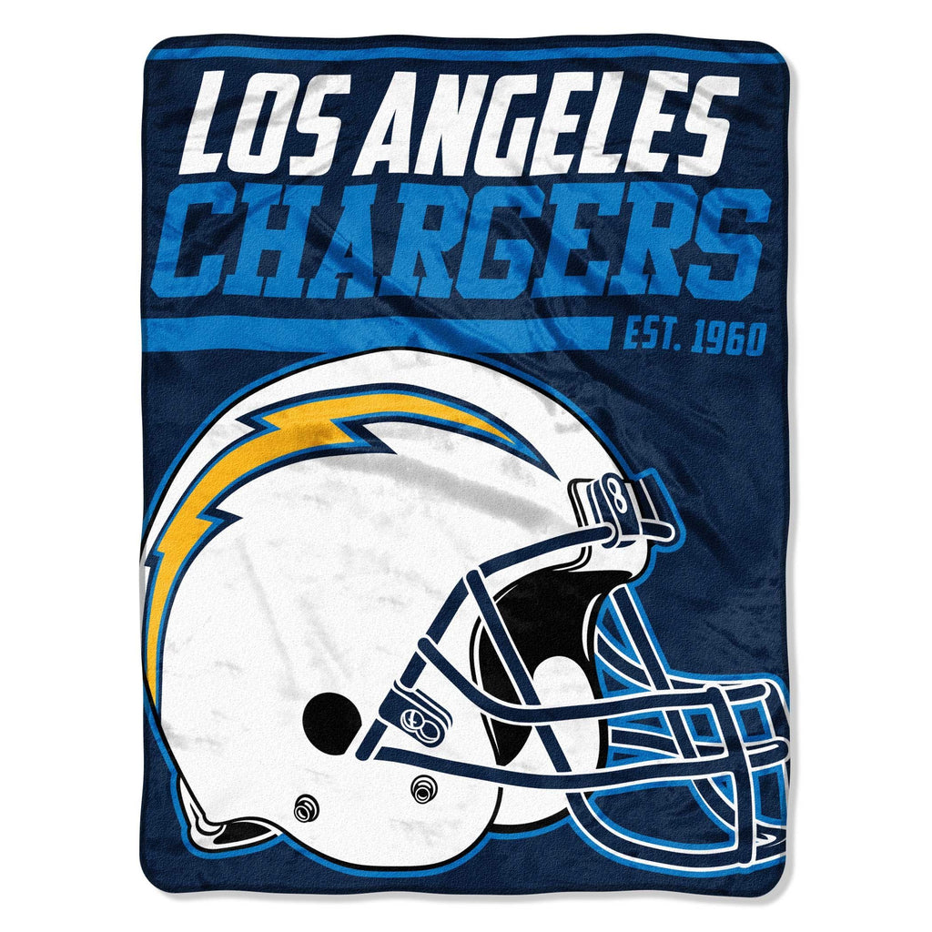 Los Angeles Chargers 50" x 60" 40-Yard Dash Micro Raschel Throw Blanket