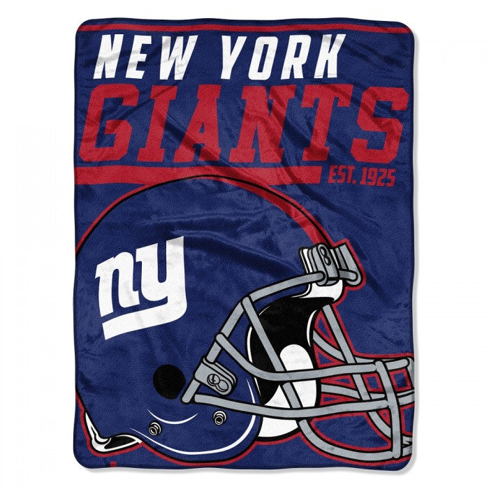New York Giants 50" x 60" 40-Yard Dash Micro Raschel Throw Blanket