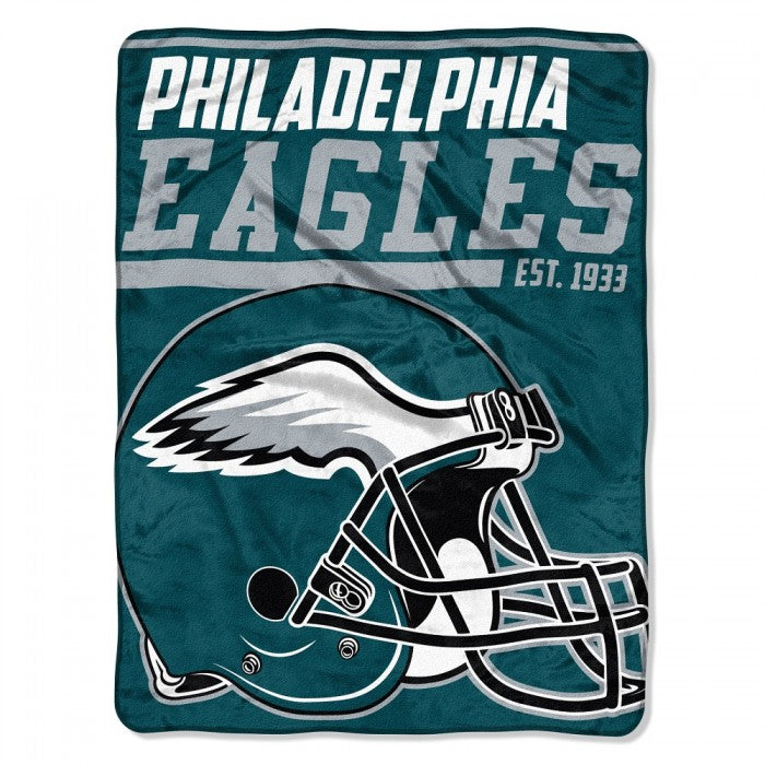 Philadelphia Eagles 50" x 60" 40-Yard Dash Micro Raschel Throw Blanket