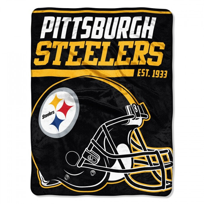 Pittsburgh Steelers 50" x 60" 40-Yard Dash Micro Raschel Throw Blanket