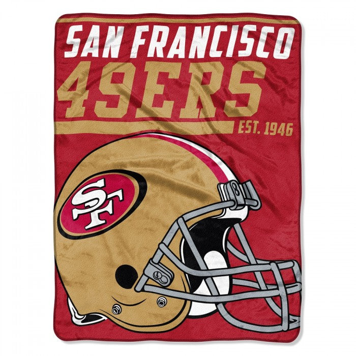 San Francisco 49ers 50" x 60" 40-Yard Dash Micro Raschel Throw Blanket
