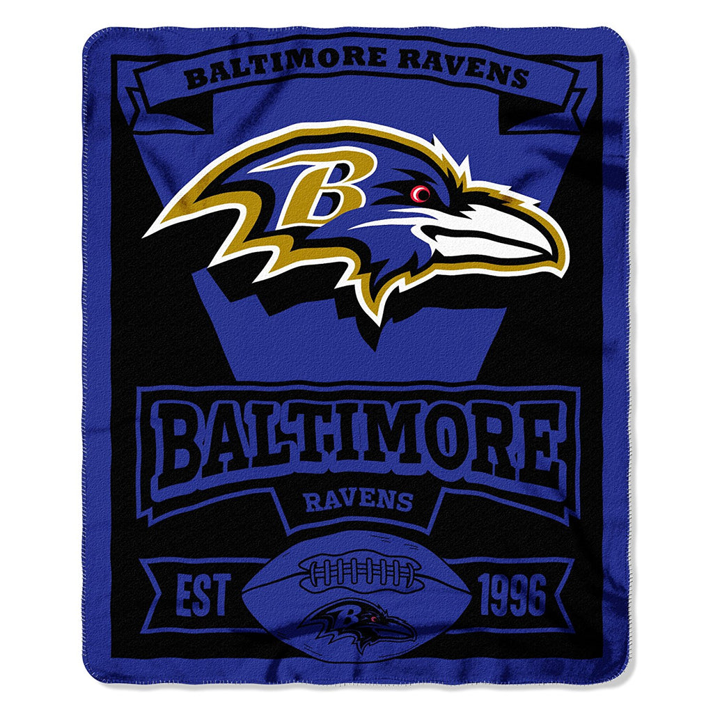 Baltimore Ravens 50" x 60" Marque Fleece Throw