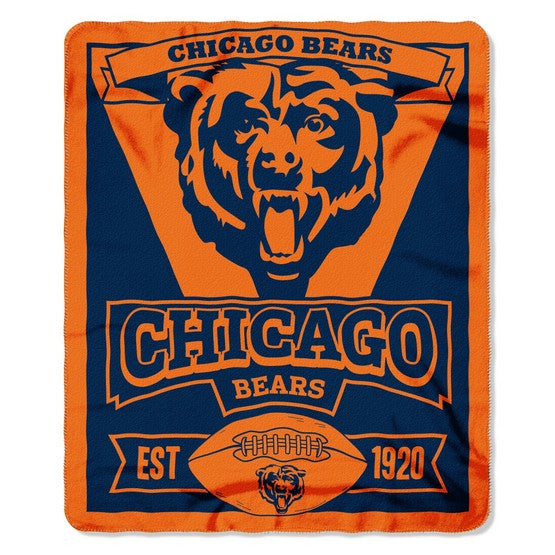 Chicago Bears 50" x 60" Marque Fleece Throw
